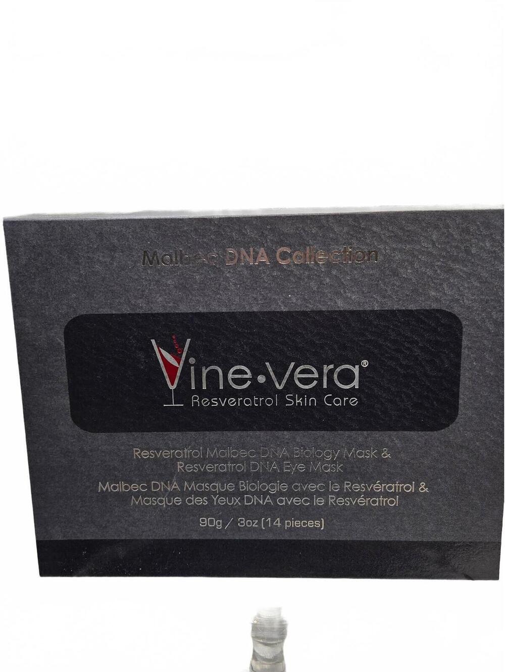 Vine Vera Resveratrol Face Mask Kit - Malbec DNA & Eye Masks Skin Care Set
